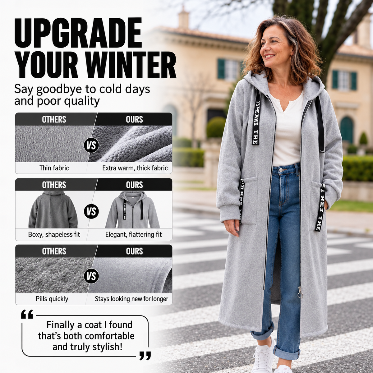 Susan™ | Long Oversized Hoodie Cardigan