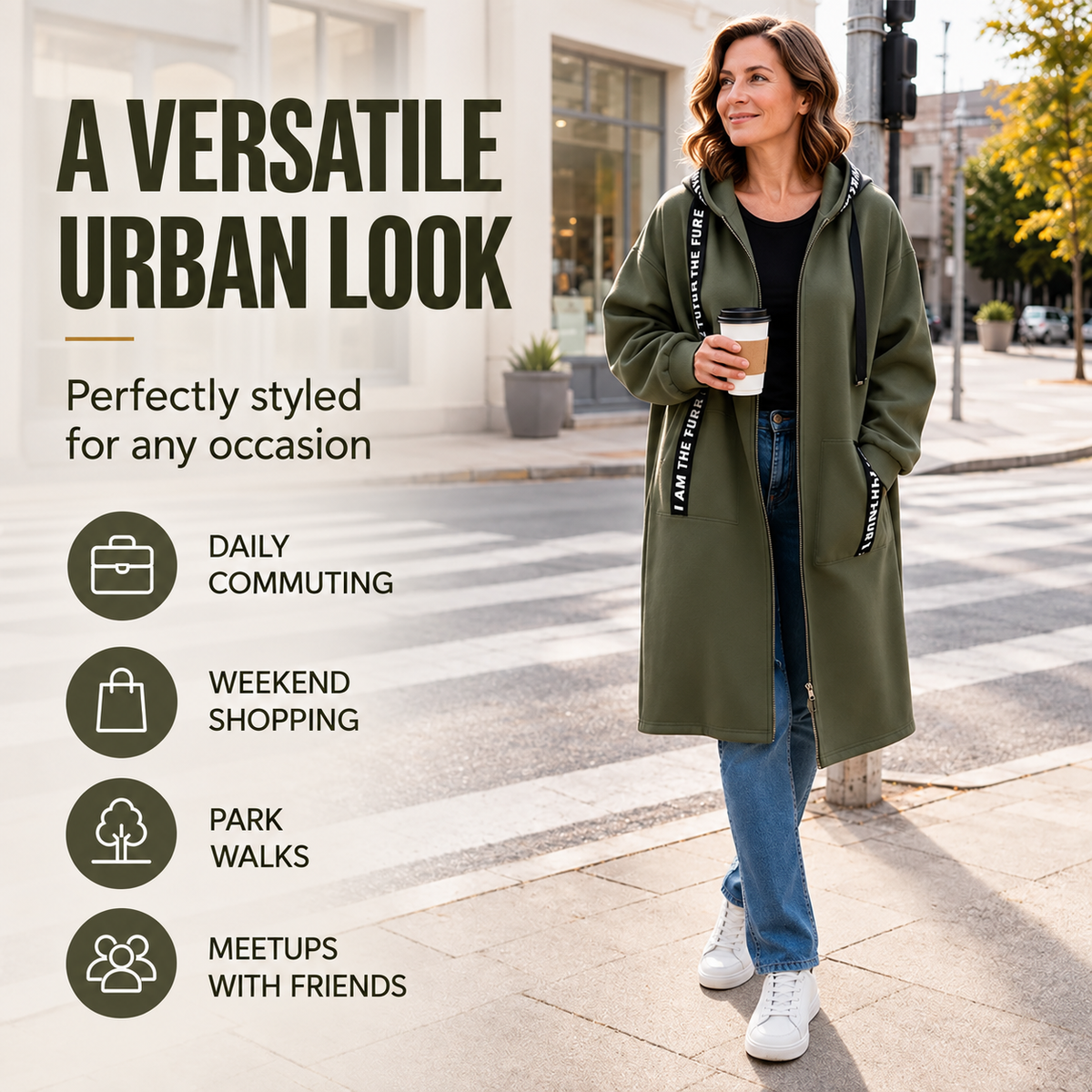 Susan™ | Long Oversized Hoodie Cardigan