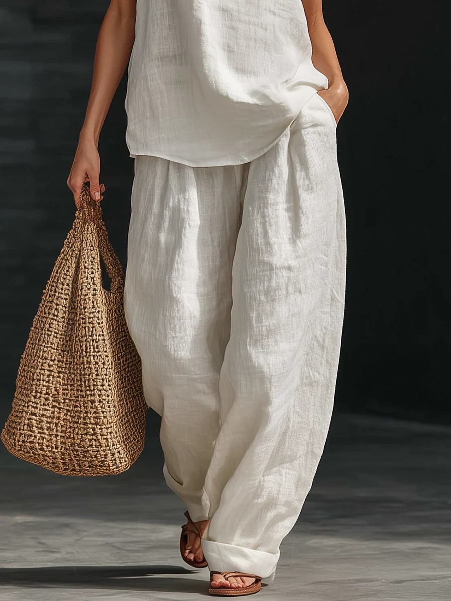 Zoë™ Sleeveless Set with Wide Pants