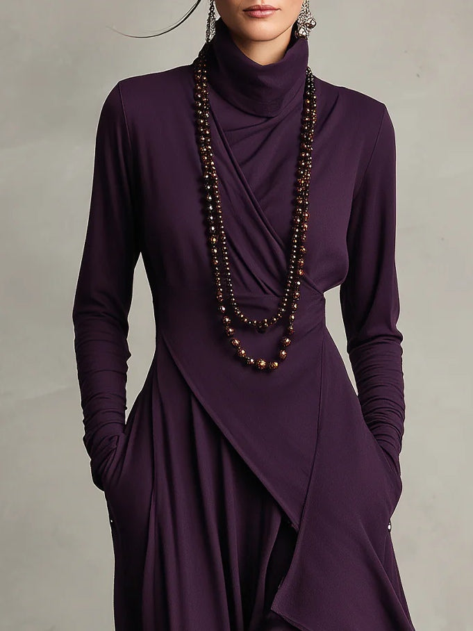 Susan™ | Vintage Asymmetrical Maxi Dress 4