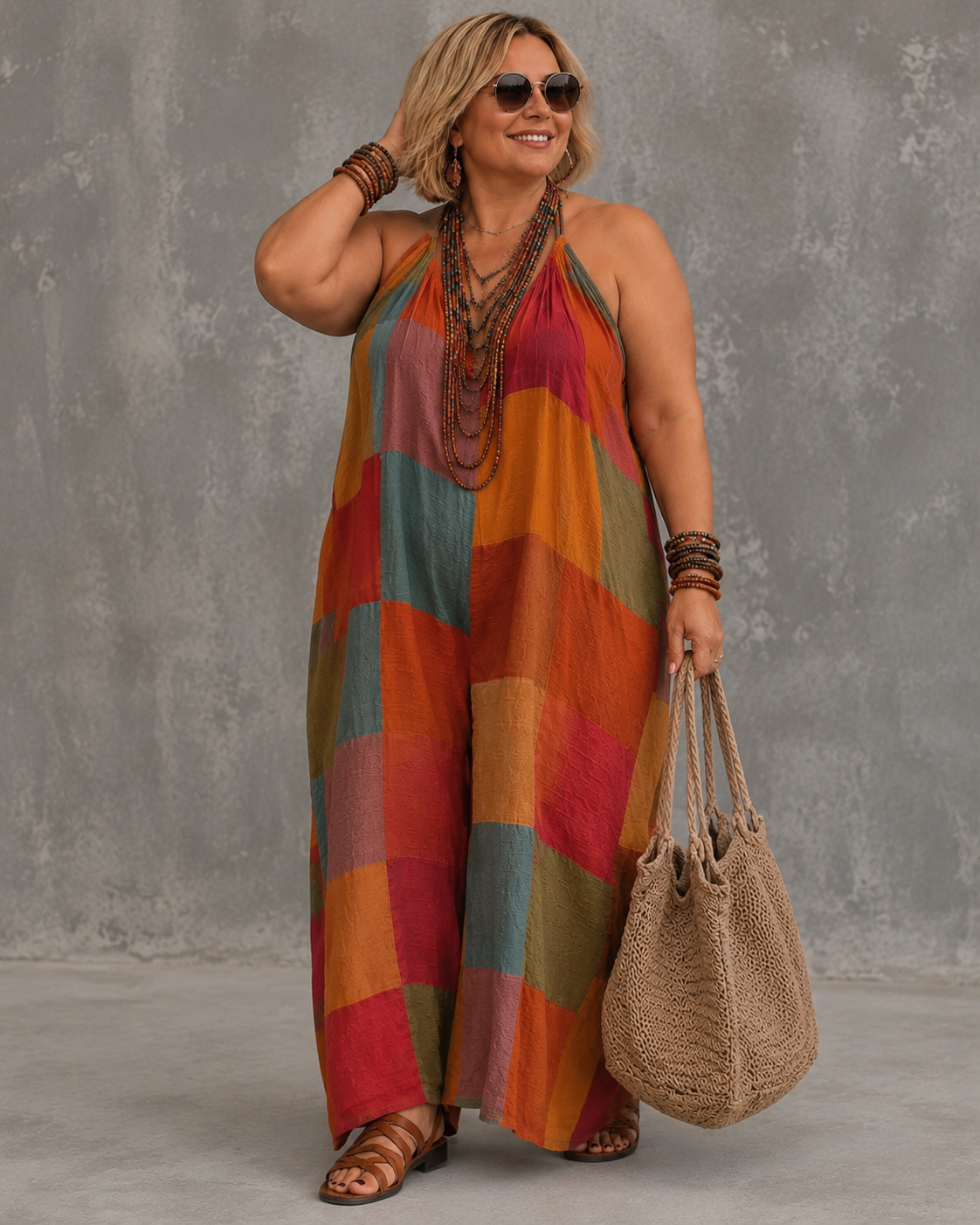 Elora™ | Bohemian Patchwork Jumpsuit