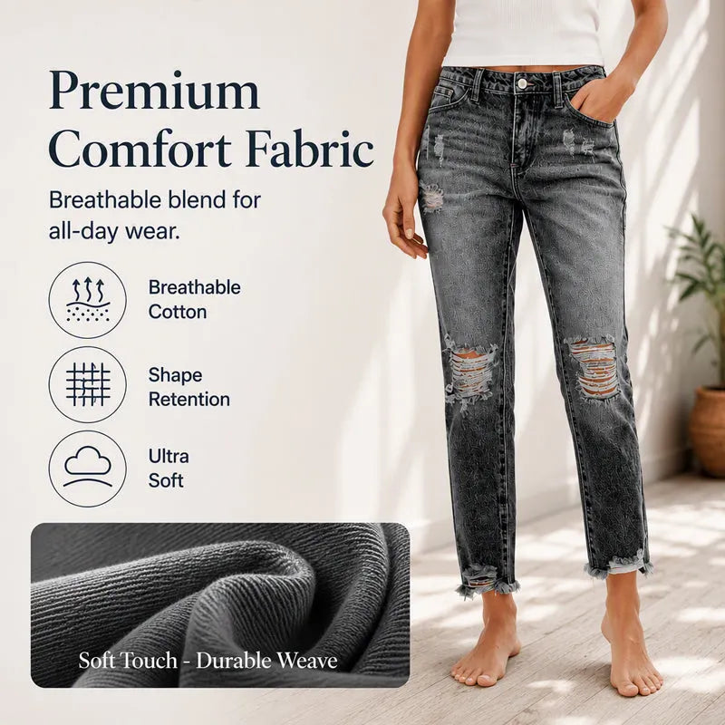Linda™ | Trendy Ripped Jeans