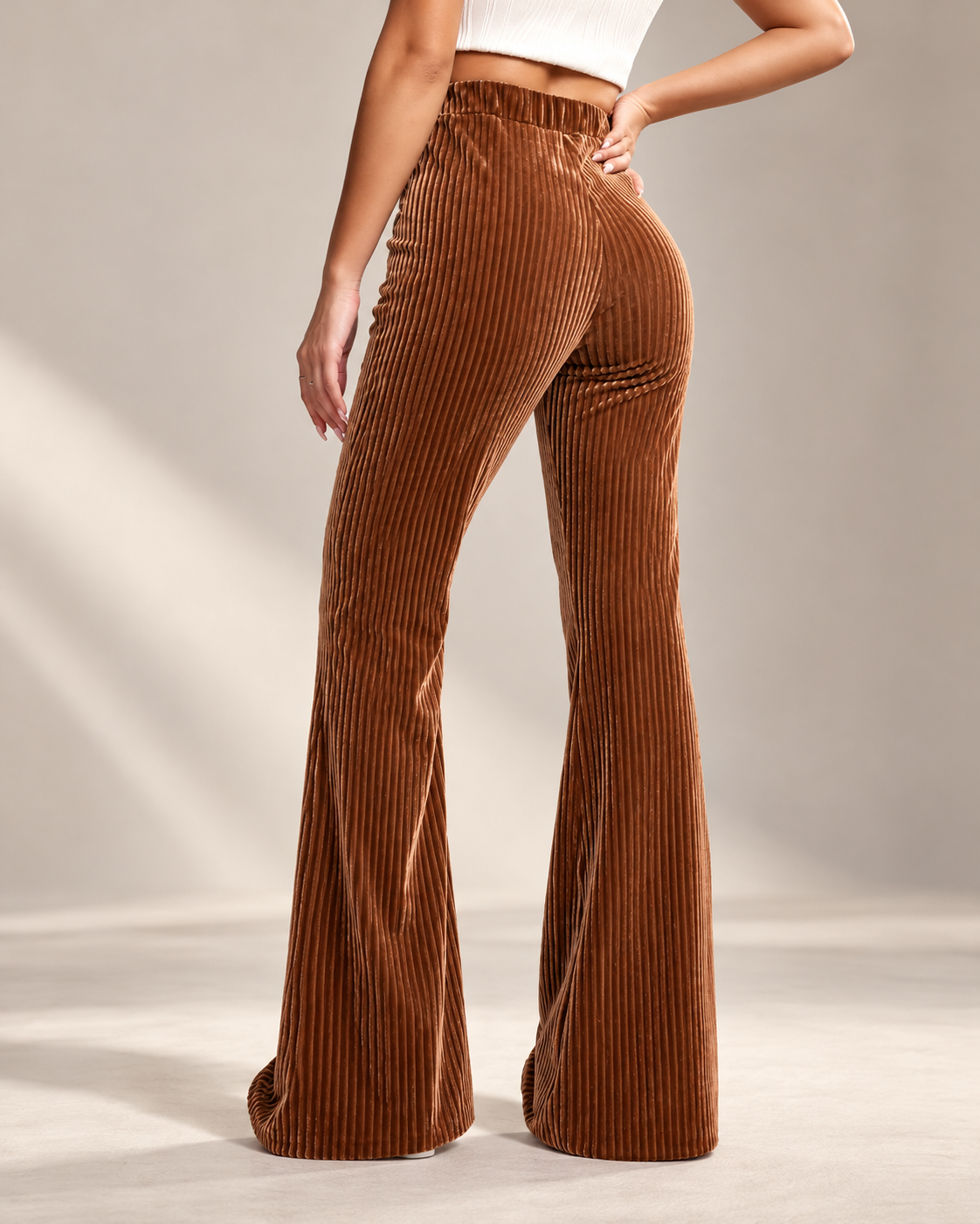 Donna™ | Corduroy High-Waisted Flared Pants