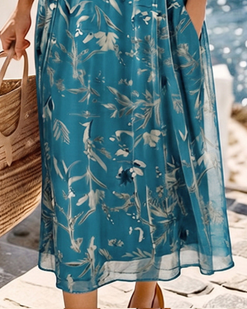 María | Loose and Light Floral Midi Dress