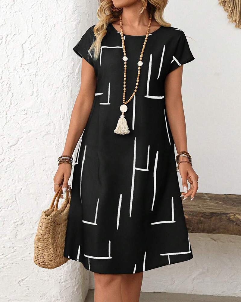 Emily™ | Belly-Flattering Striped Dress