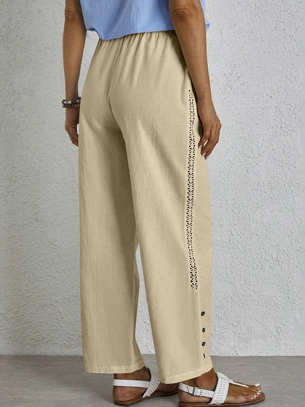 Shania - Relaxed Pants with Buttons