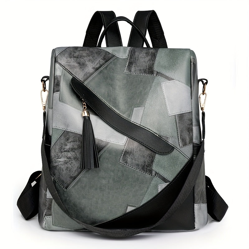 Janet™ | Patchwork Anti-Theft Backpack 5