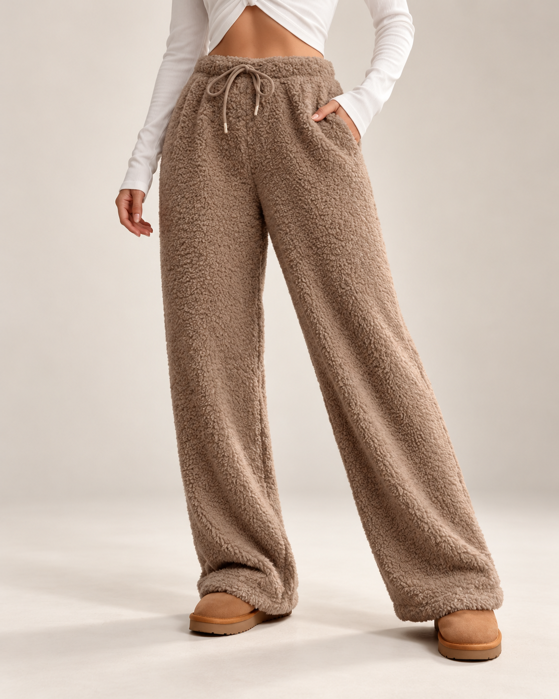 Linda™ | Soft Teddy Pants with Wide Legs