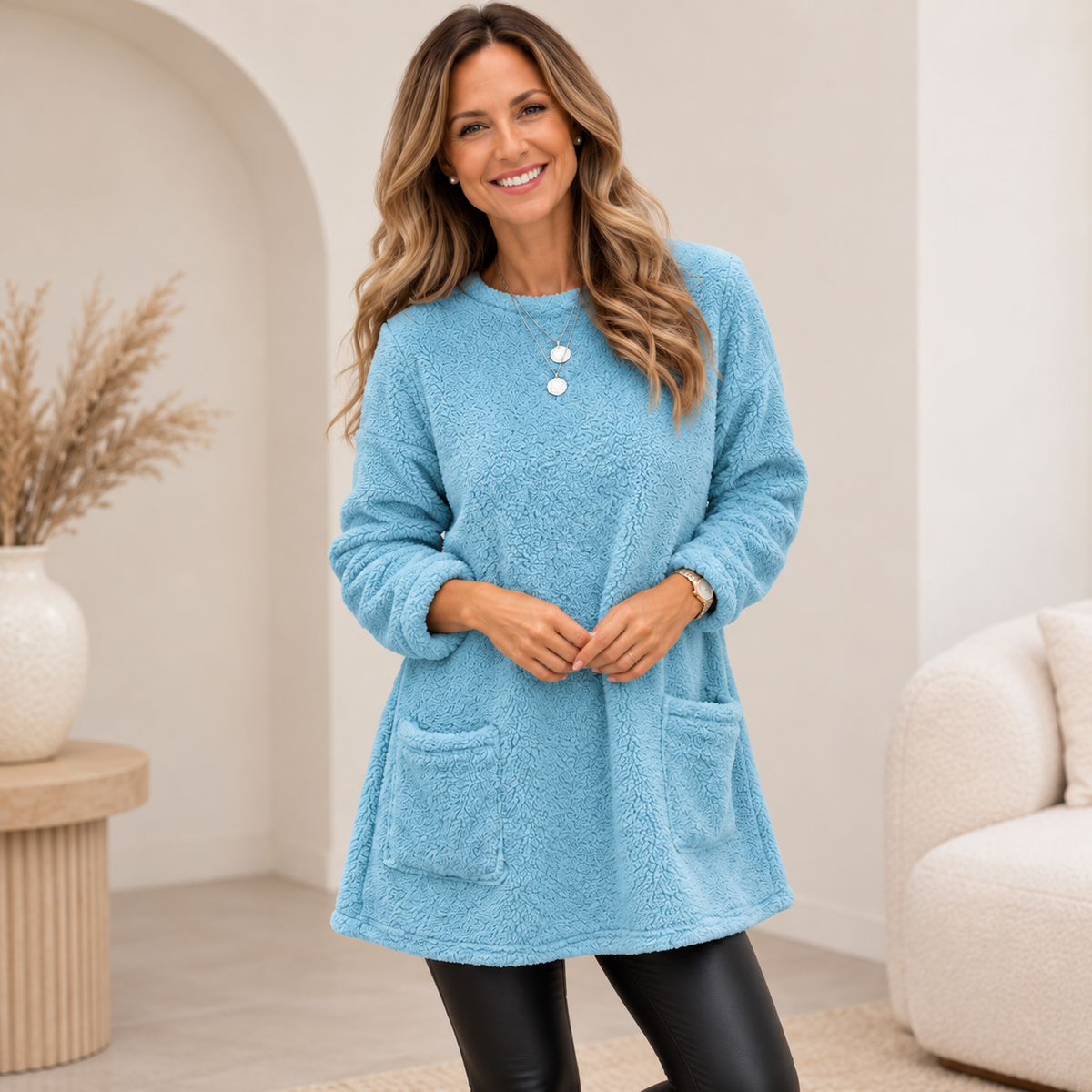 Karen™ | Warm Fleece Pullover with Large Front Pockets (1+1 FREE)