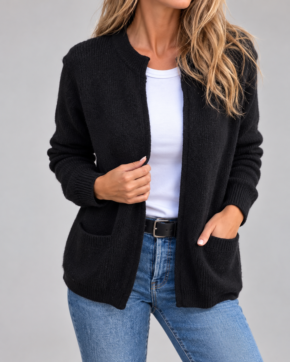 Donna™ | Warm Knitted Cardigan with Pockets