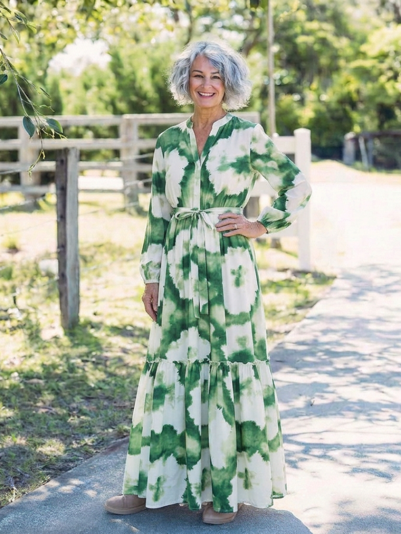 Sabine™ | Tummy-Flattering Floral Maxi Dress