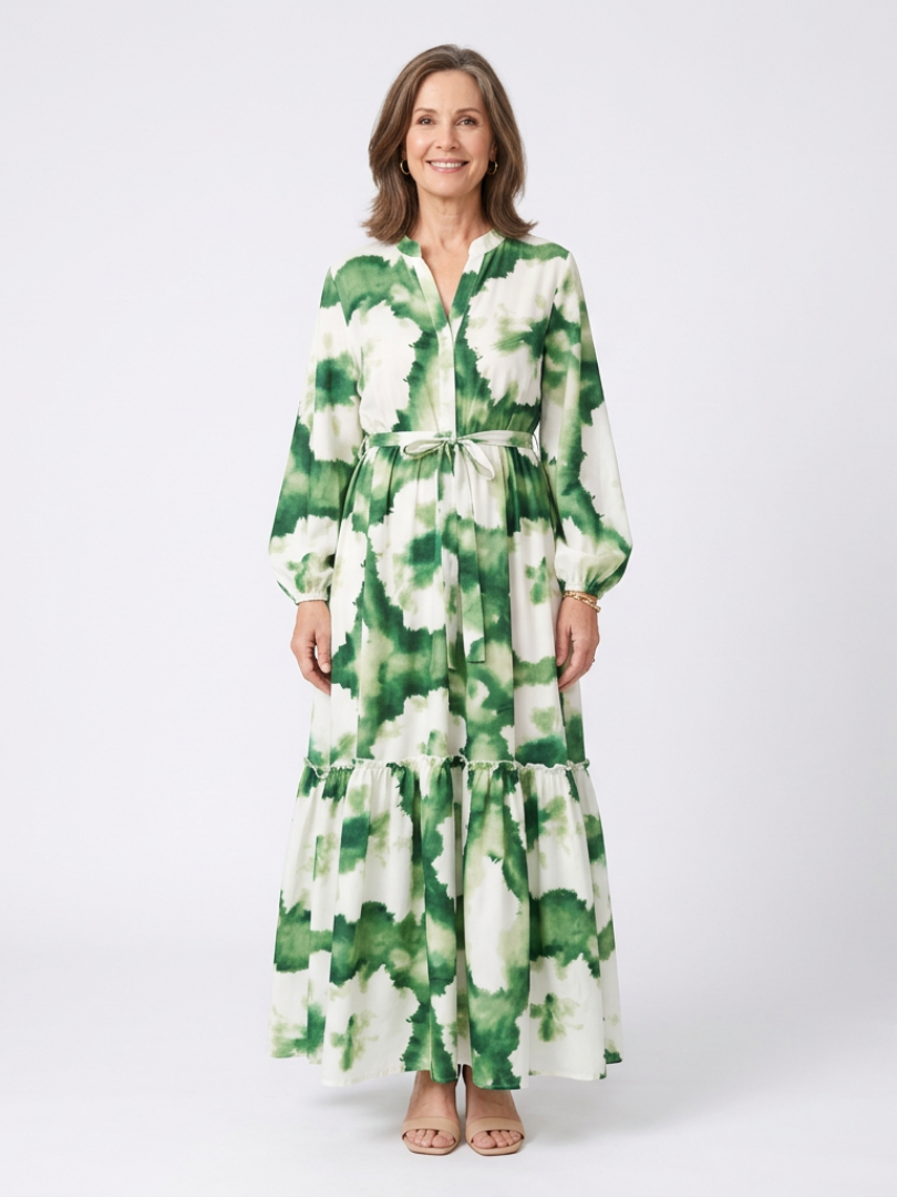 Sabine™ | Tummy-Flattering Floral Maxi Dress