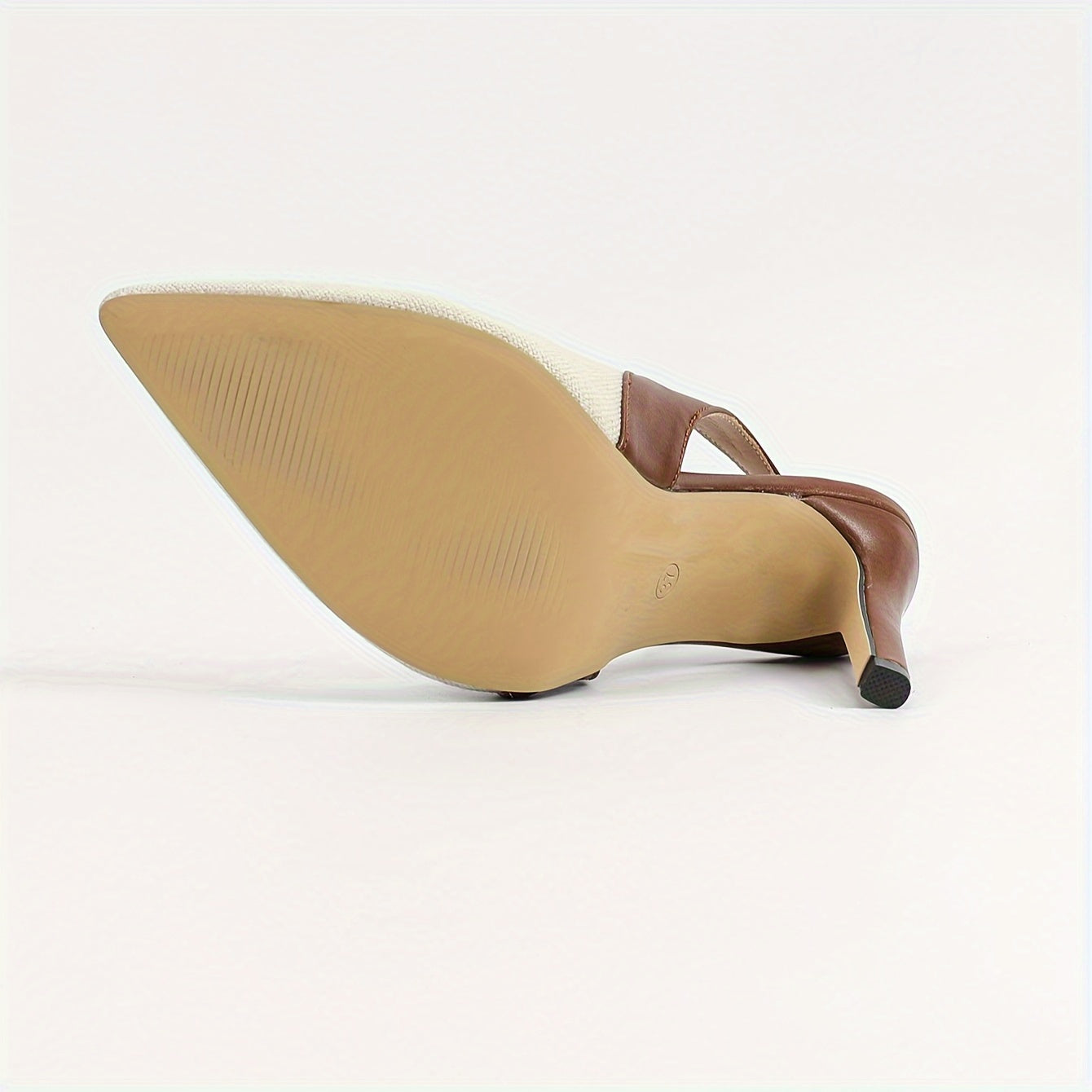 Amelia™ | Open-Back Heels with Contrast Details