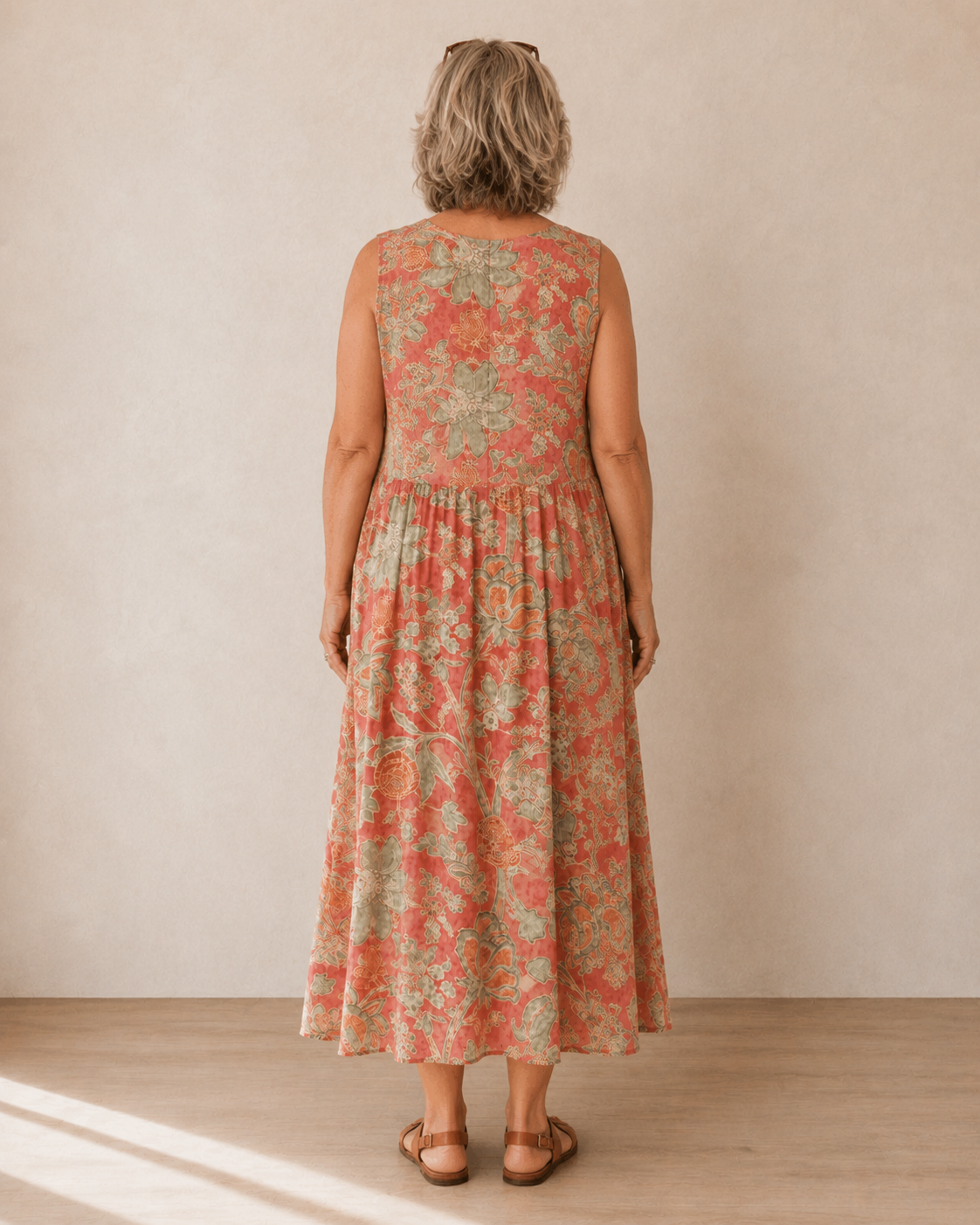 Charlotte™ | Lightweight Floral Midi Dress with Tummy Control