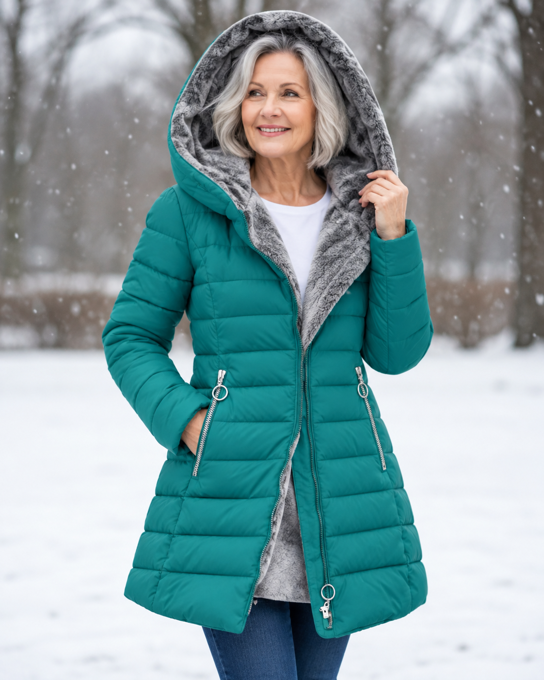 Lily™ | Warm Padded Winter Jacket with Hood