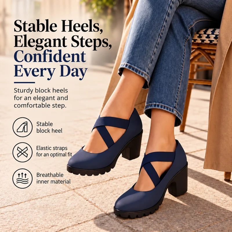 Patricia™ | Orthopedic Mary Jane Shoes with Block Heel