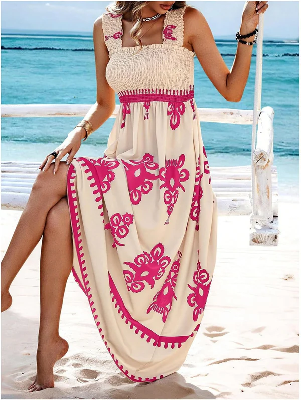 Martina | Maxi dress with artistic print
