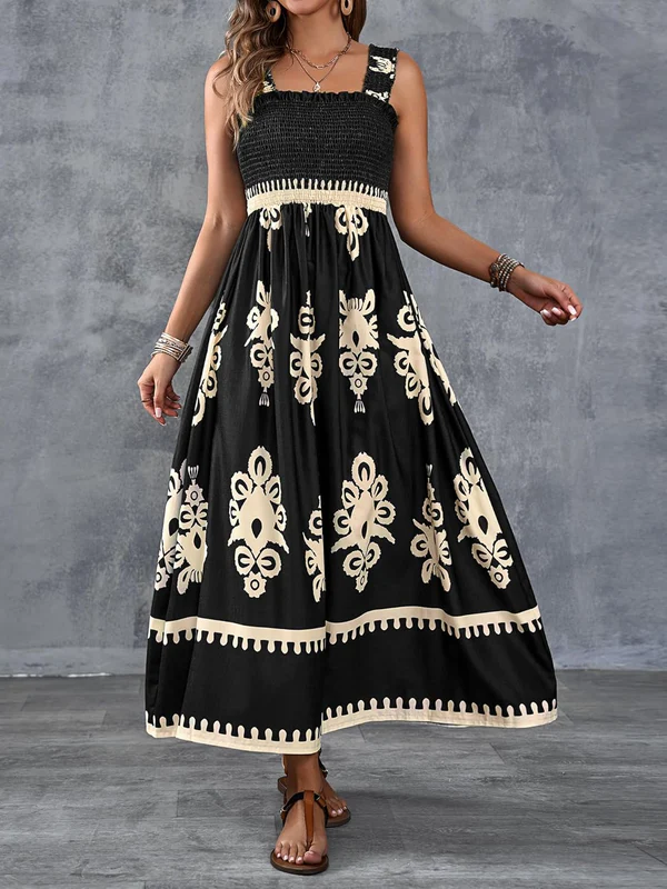 Martina | Maxi dress with artistic print