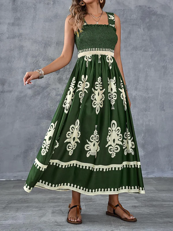 Martina | Maxi dress with artistic print