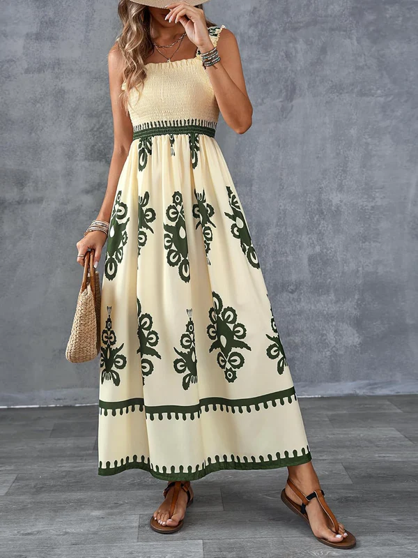 Martina | Maxi dress with artistic print