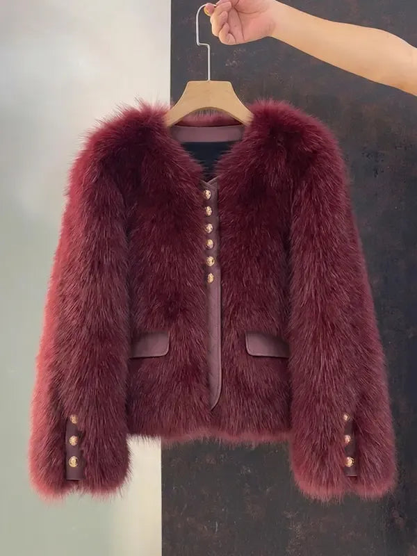 Patricia™ | Elegant Short Faux Fur Jacket