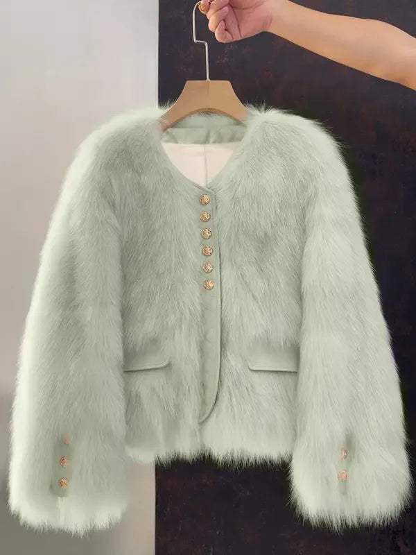 Patricia™ | Elegant Short Faux Fur Jacket
