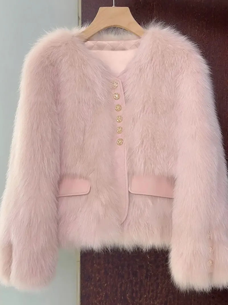 Patricia™ | Elegant Short Faux Fur Jacket
