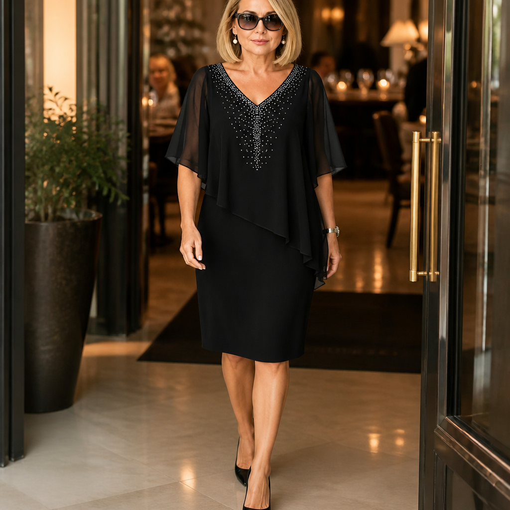 Carol™ | Tummy-Flattering Christmas Dress