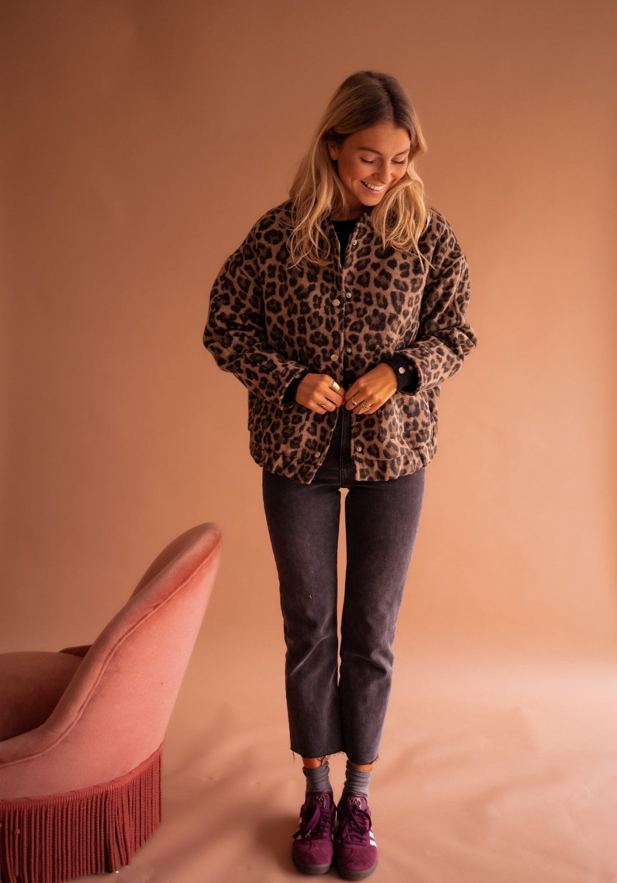 Kathleen™ | Trendy Jacket with Leopard Print 9