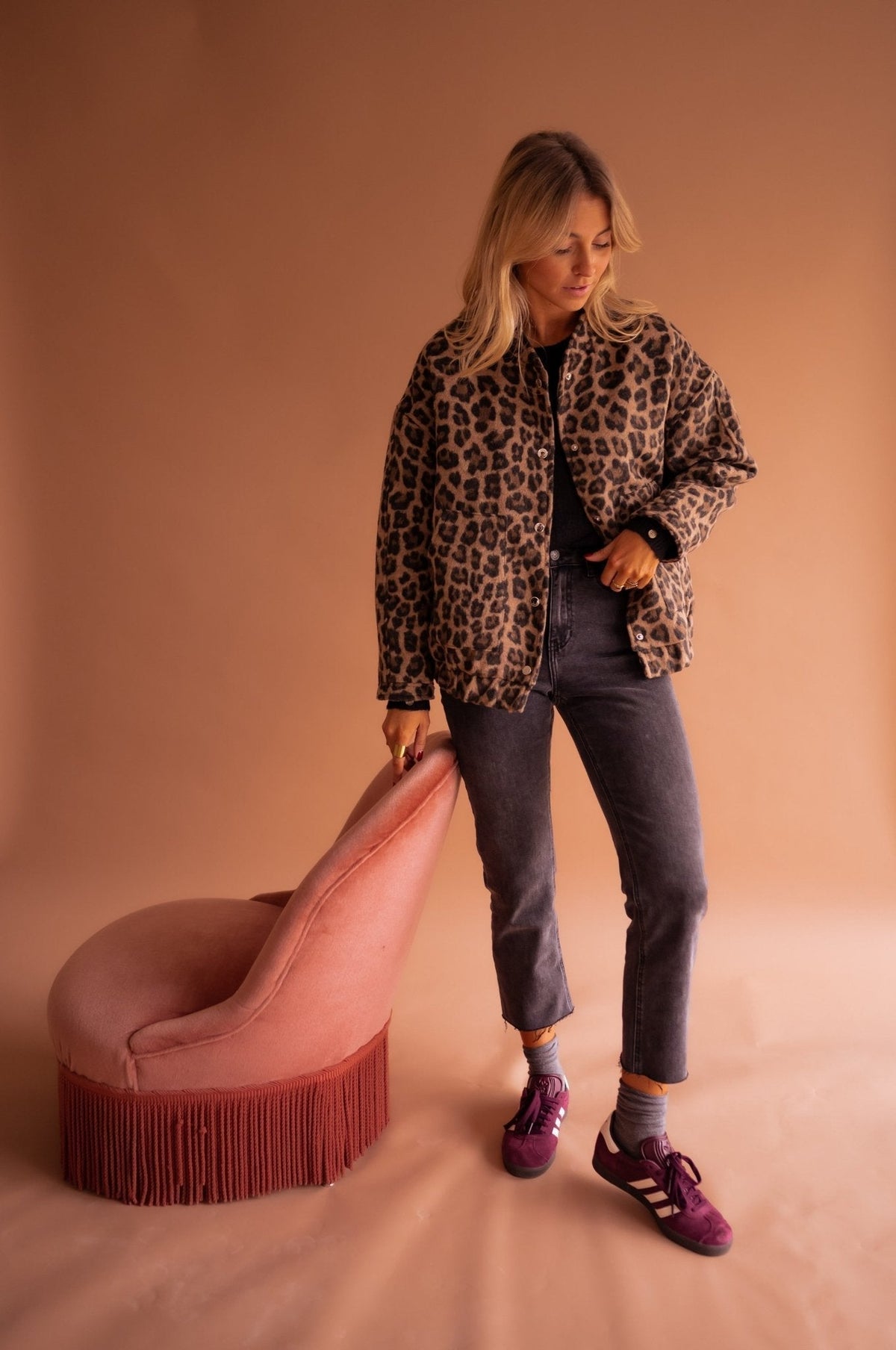 Kathleen™ | Trendy Jacket with Leopard Print 5