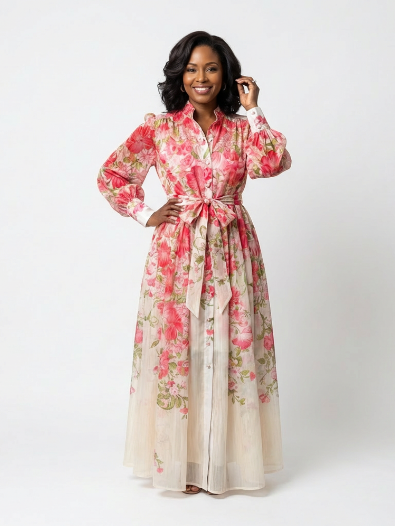 Cressida™ | Tummy-Flattering Floral Maxi Dress