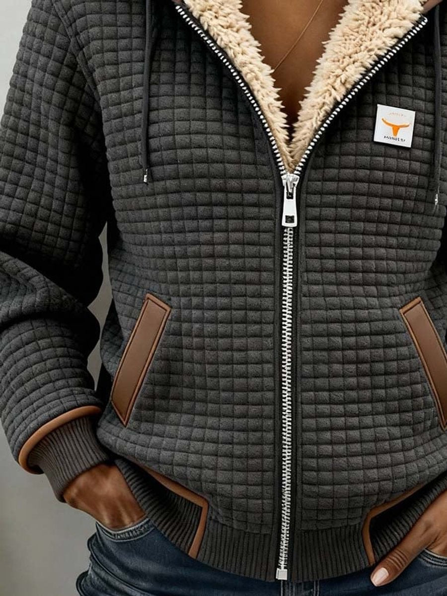 Ellie™ | Quilted Vest with Sherpa Lining and Hood 3