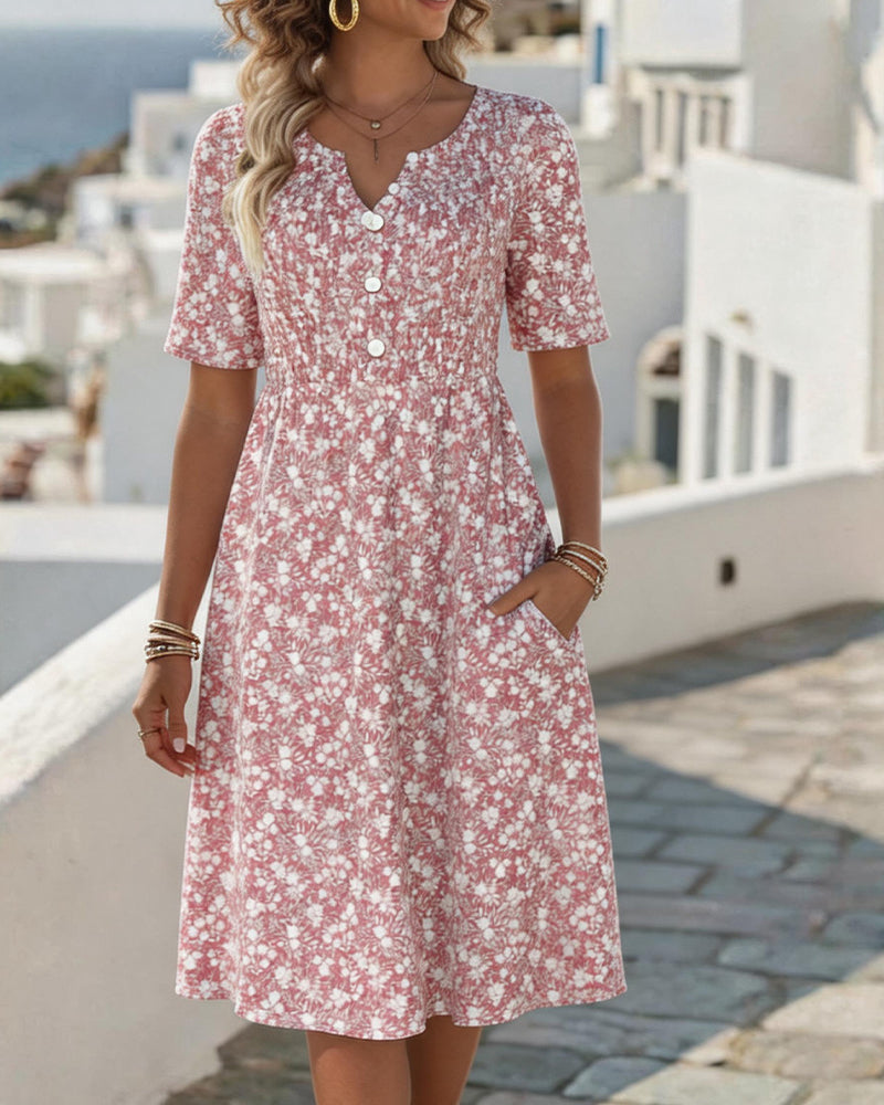 Carmen | Loose and Light Floral Midi Dress