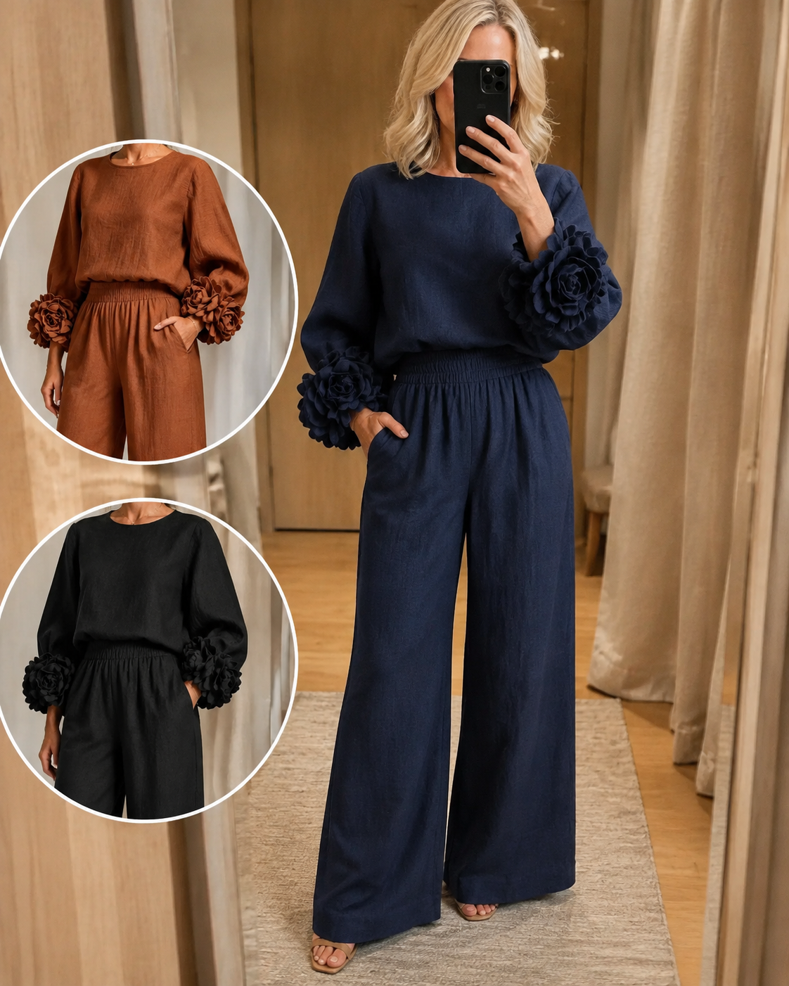 Lily™ | Comfortable Matching Set With Flowers