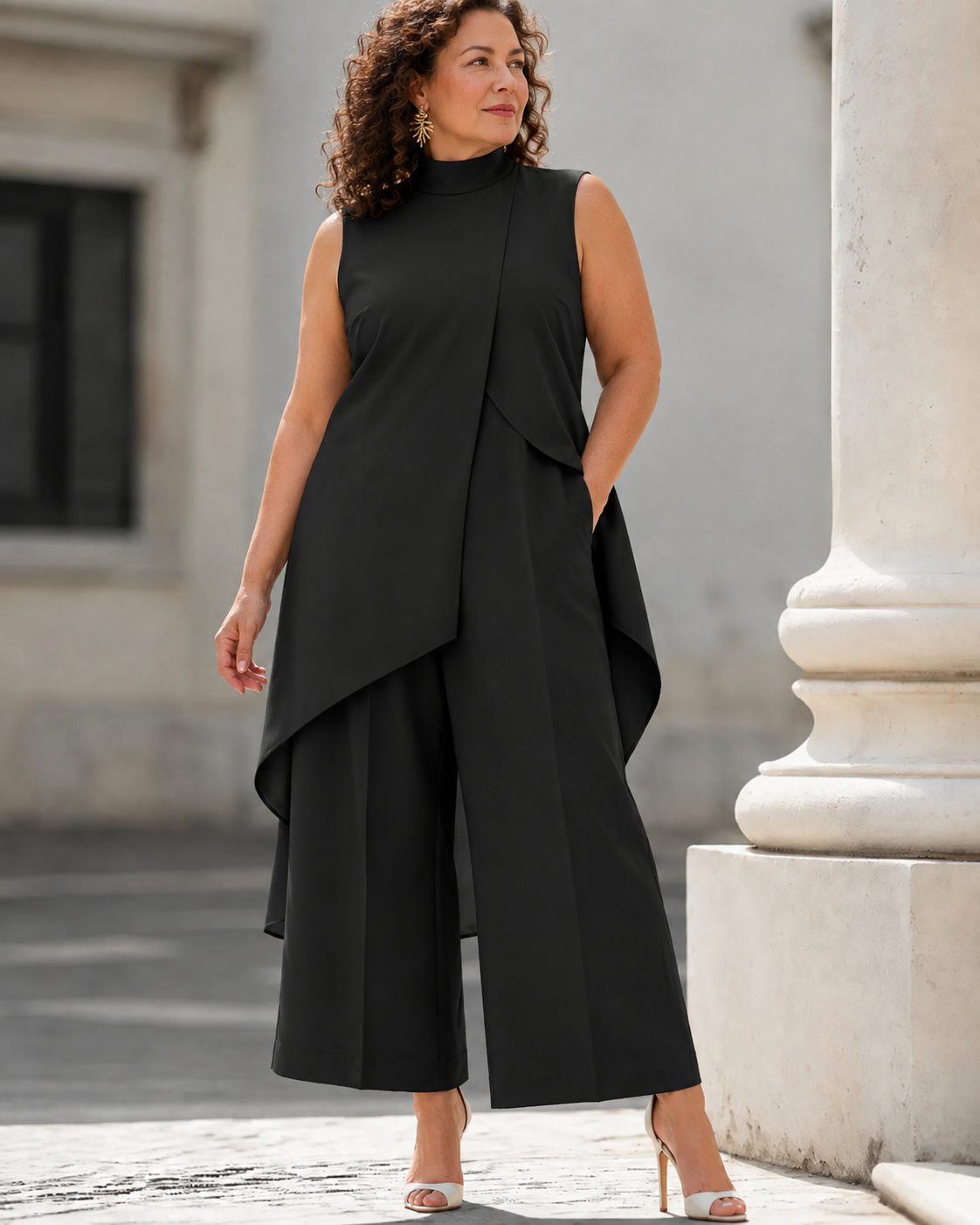 Stella™ | Elegant Sleeveless 2-Piece Tummy-Flattering Set