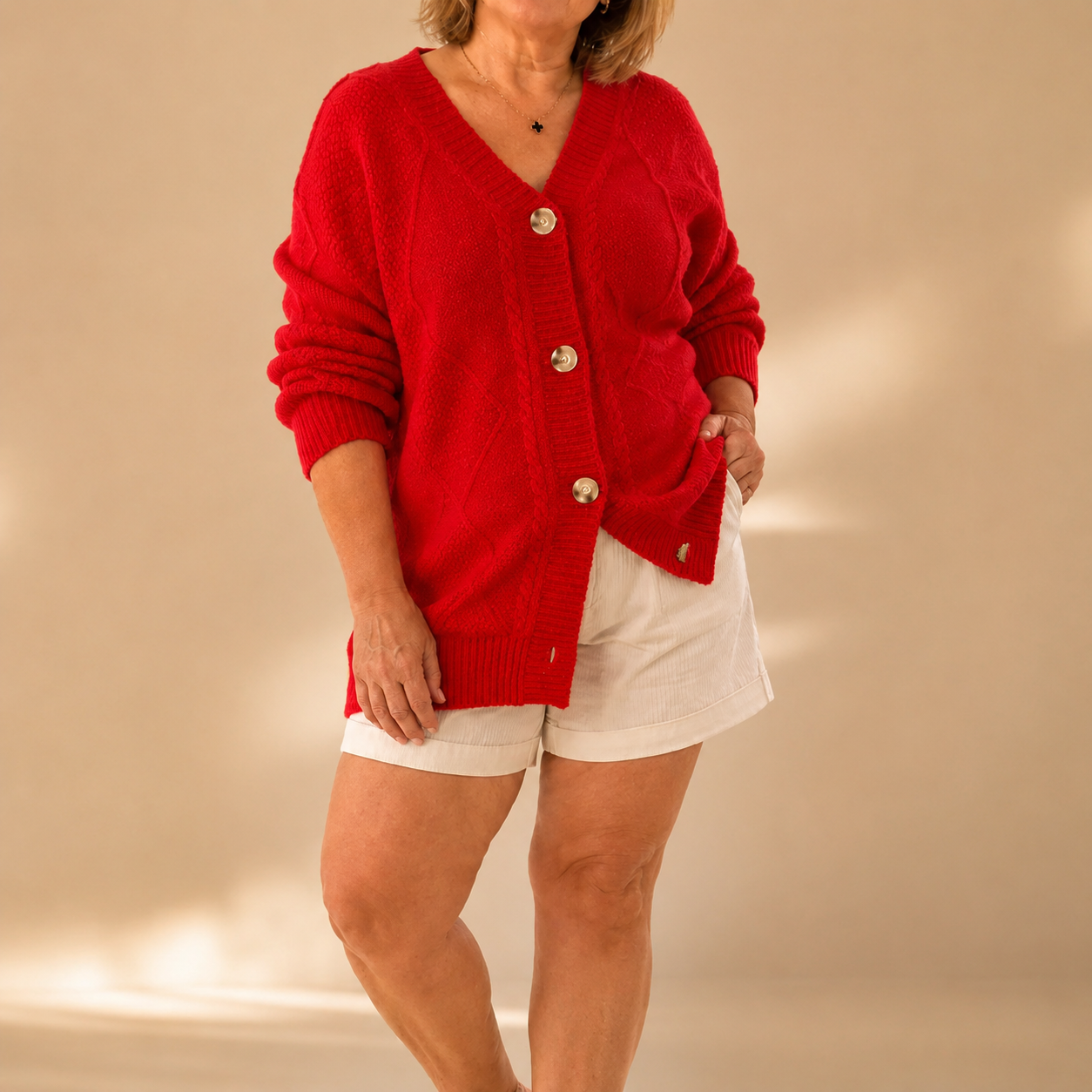 Leah™ | Soft Knit Cardigan with Buttons