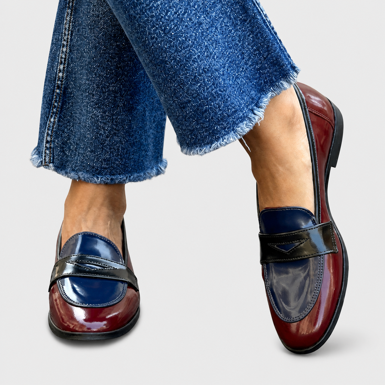 Claudia | Contrast Loafers