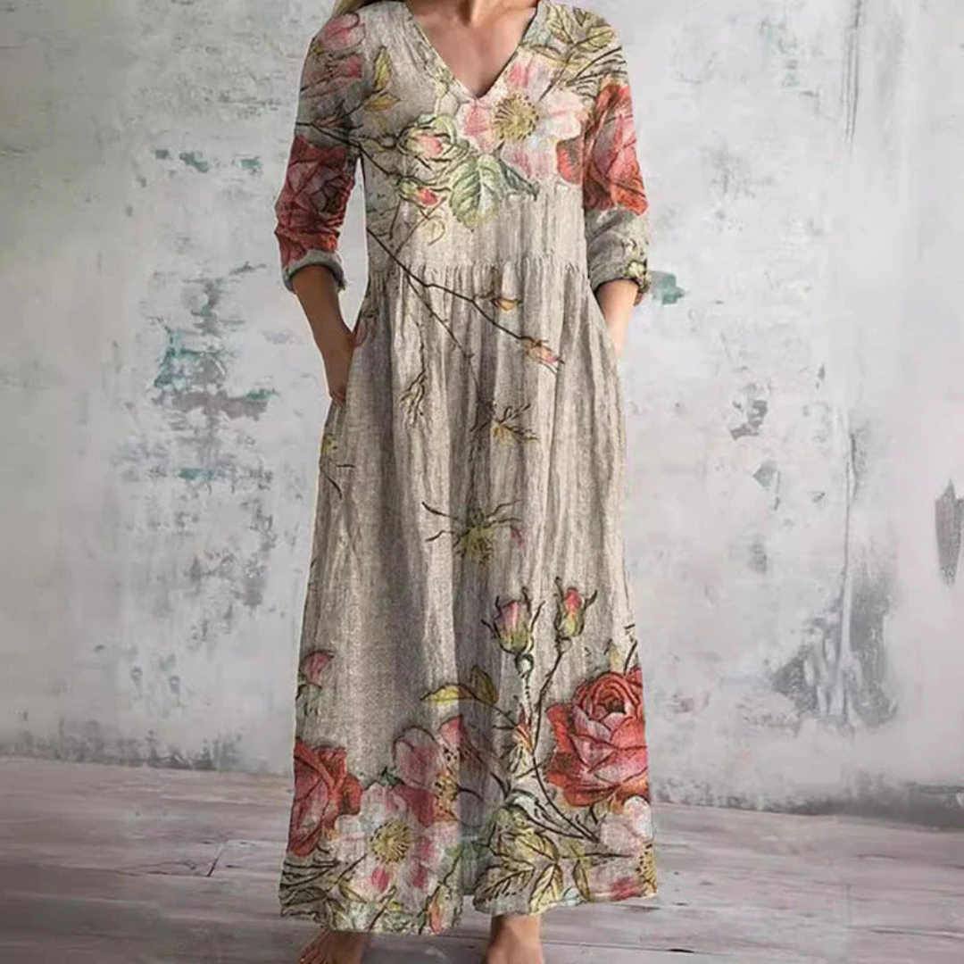Blakely™ | Tummy-Flattering Floral Summer Dress