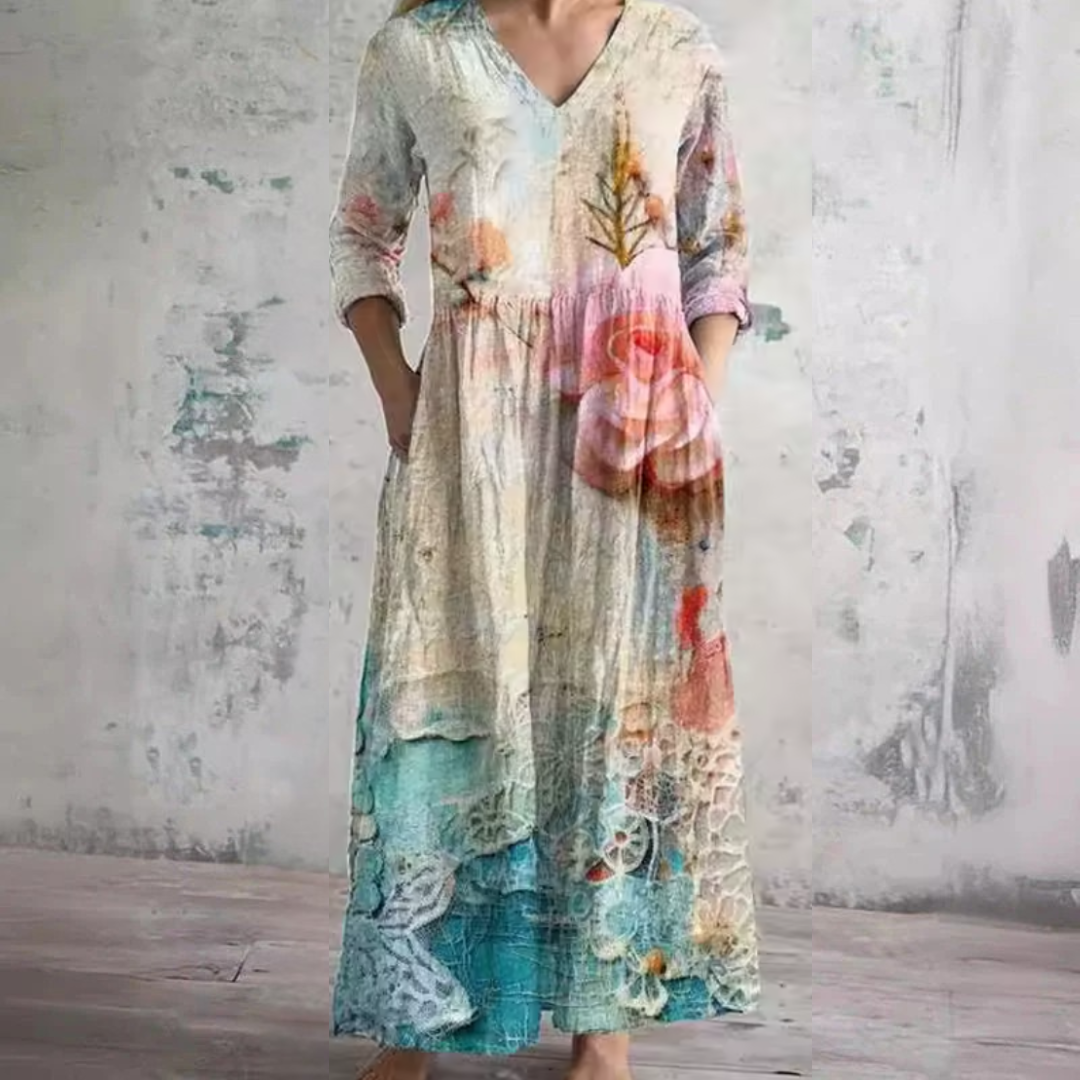 Joy™ | Tummy-Flattering Floral Summer Dress
