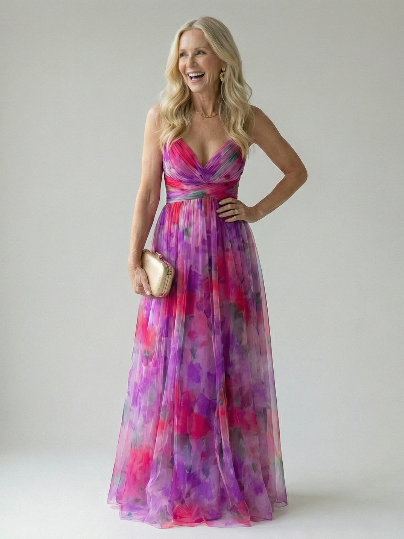 Megan™ | Tummy-Flattering Wrap Maxi Dress