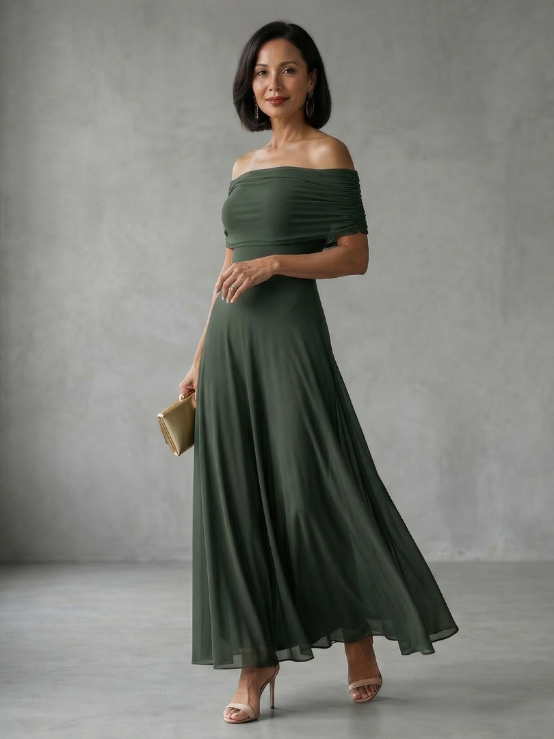 Bailey™ | Tummy-Flattering Draped Midi Dress