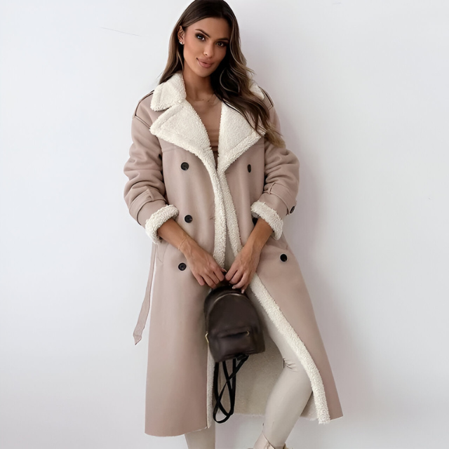 Karen™ | Long Coat with Teddy Collar 10