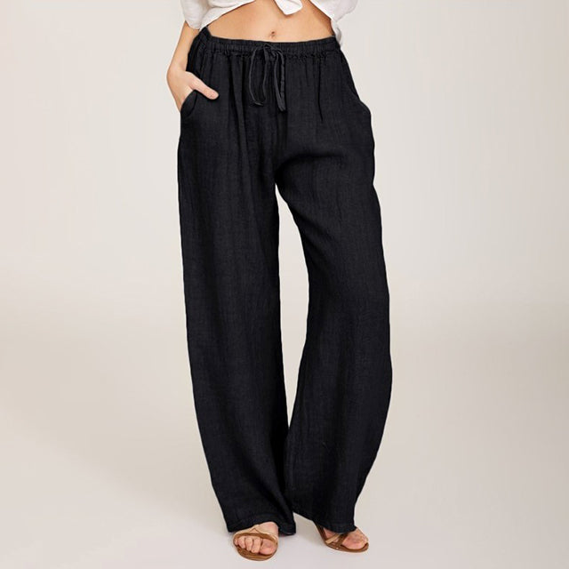 Enara - Comfortable Pants with Drawstrings