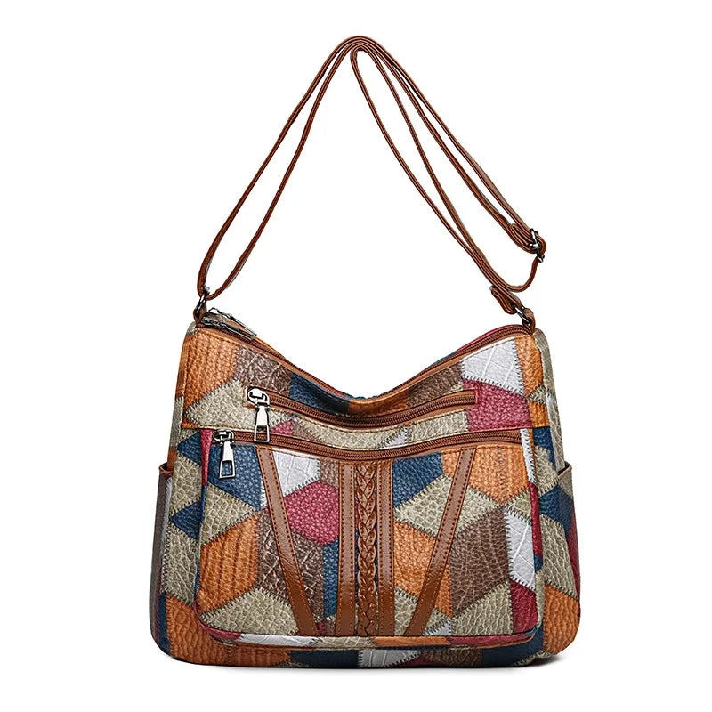 Linda™ | Colorful Patchwork Shoulder Bag 9