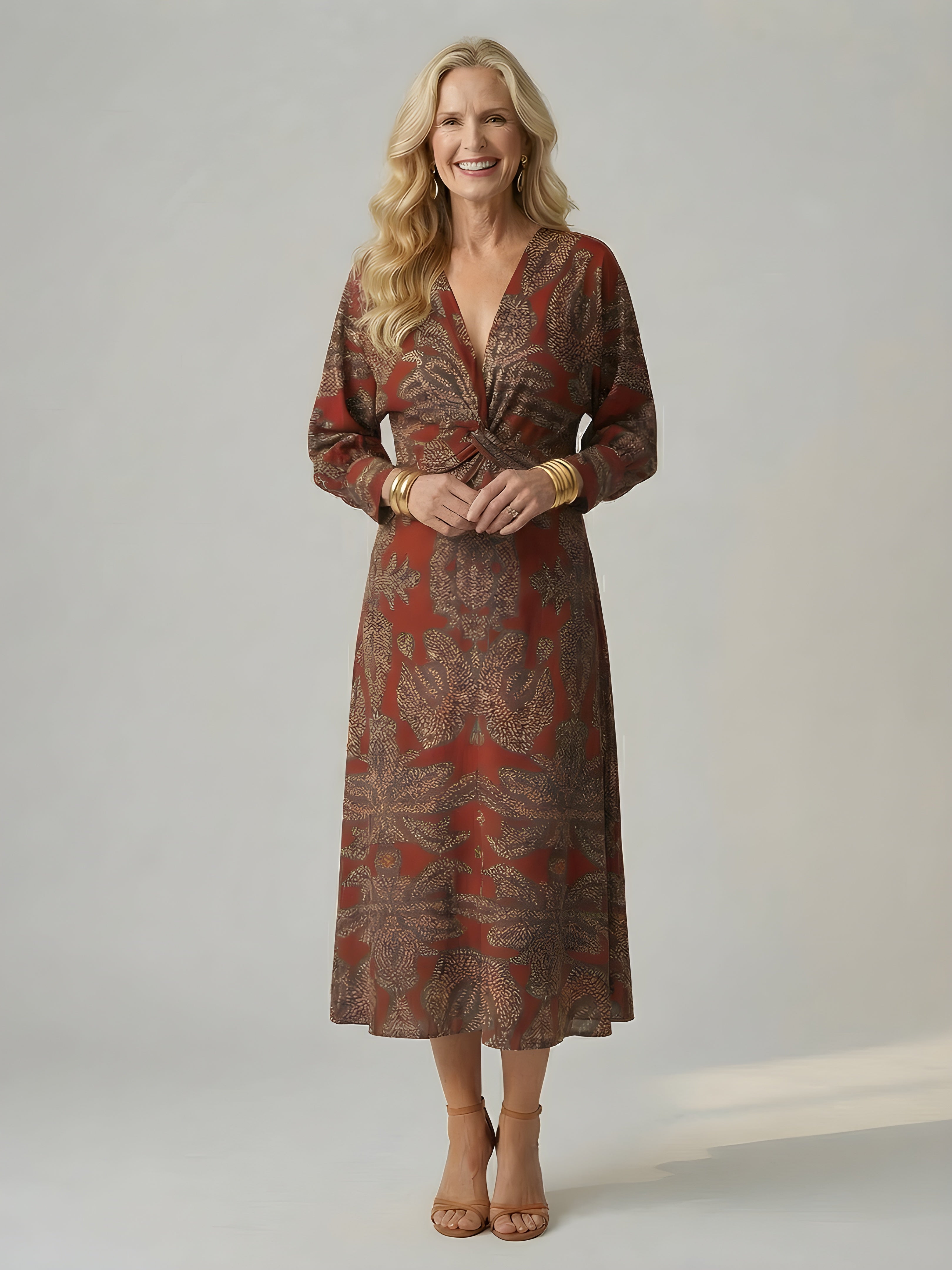 Alisson | Elegant Wrap Midi Dress