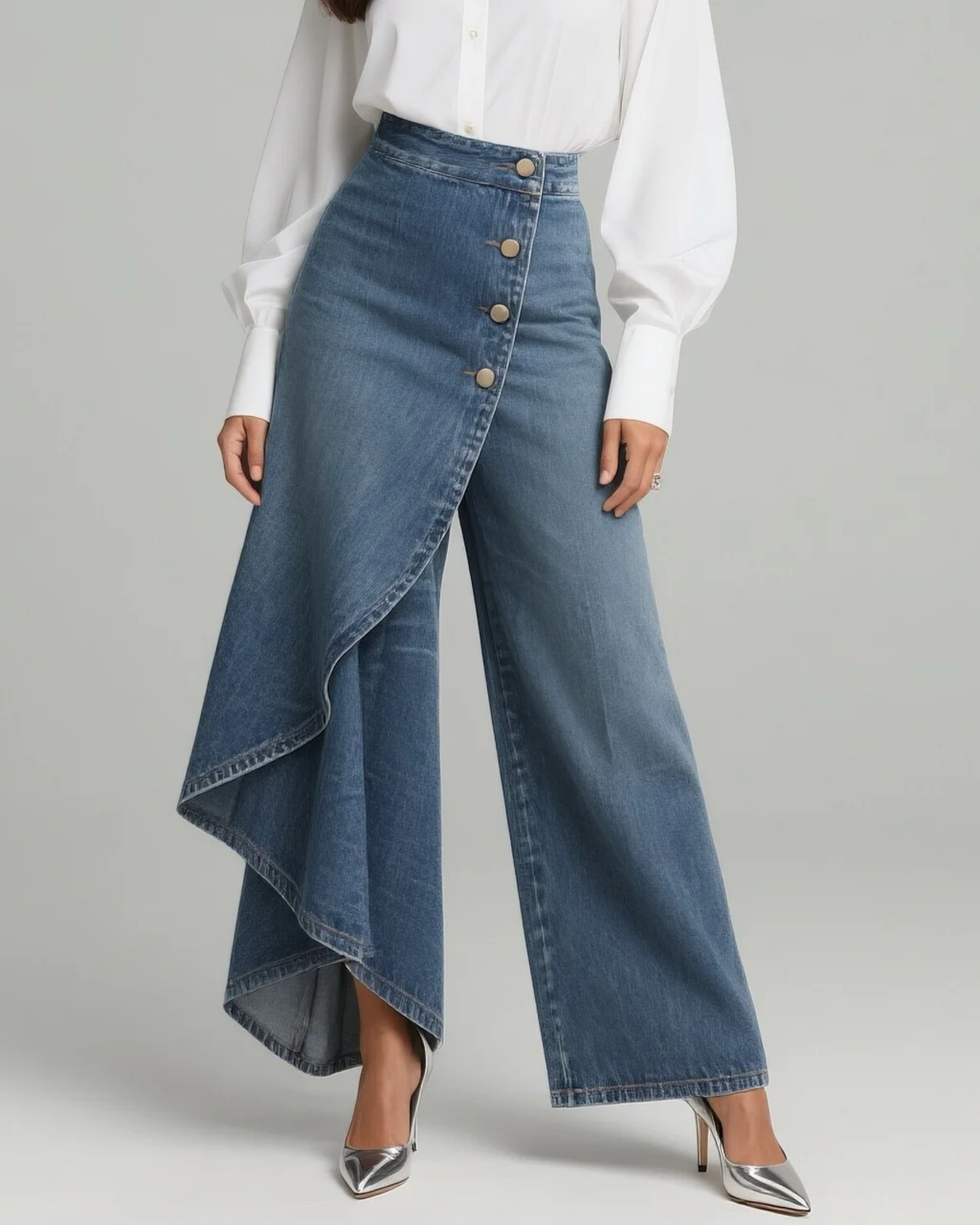 Audrey™ | Tie-Waist Denim Pants