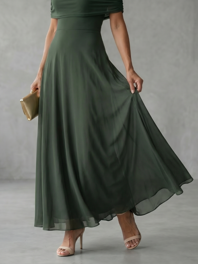 Bailey™ | Tummy-Flattering Draped Midi Dress