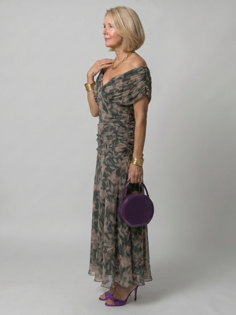 Samantha™ | Tummy-Flattering Midi Dress