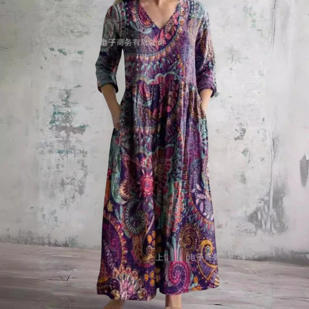 Camille™ | Tummy-Flattering Floral Summer Dress