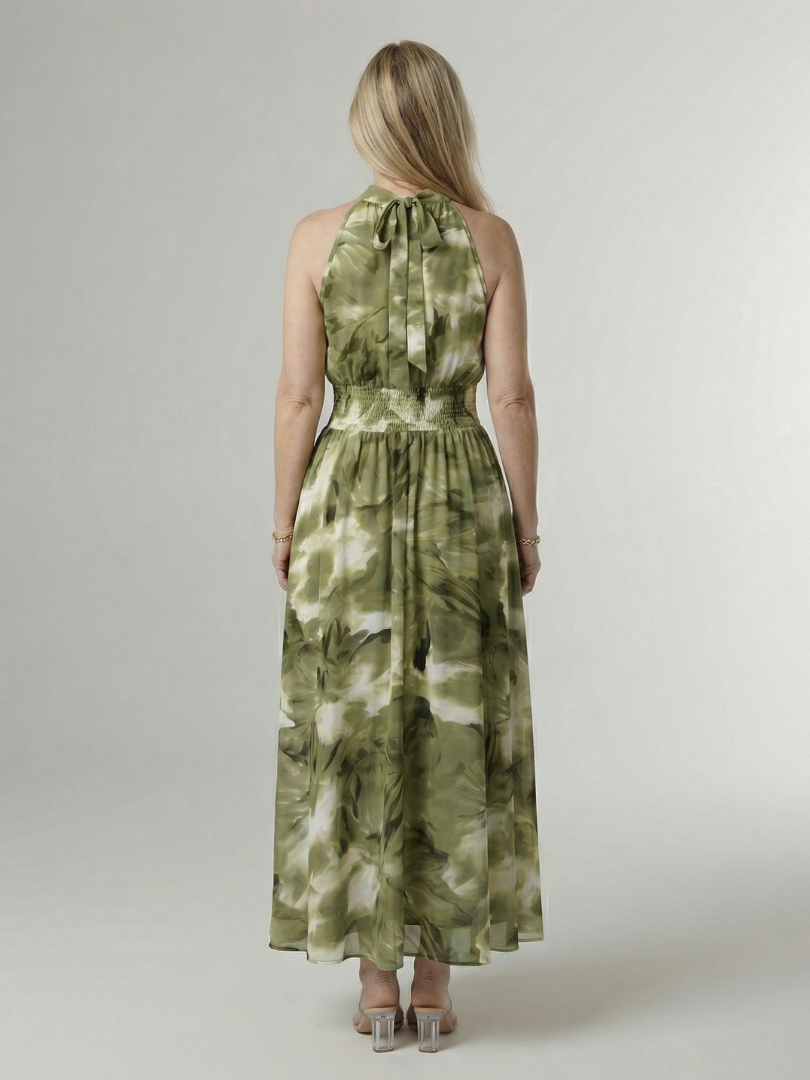 Paige™ | Tummy-Flattering Halter Midi Dress